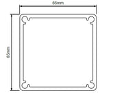 65x65mm heavy duty post 2400mm H 3mm wall thickness, heavy duty, with top cap